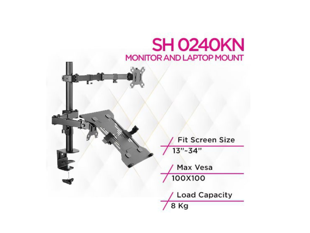 Buy Skill Tech SH 0240KN Desk Mount Monitor & Laptop Arm Mount in Qatar Buy Skill Tech SH 0240KN Desk Mount Monitor & Laptop Arm Mount in Qatar